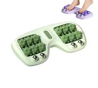 Portable Double Foot Massage Roller, 3-in-1 Acupressure Massager, Feet Massager Plantar for Home Office (Green)