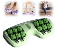 Portable Double Foot Massage Roller, Relieve Pain from Plantar Fasciitis, Tight Muscles & Sore Feet and Improved Circulation (Green)