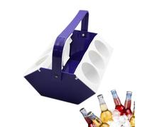 Portable Drink Holder With Ice Compartment - Outdoor Travel Beverage Rack