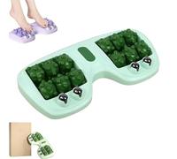 Portable Dual Foot Massage Roller, 2025 Best Dual Foot Roller Acupressure Massager, Pressure Point Massage Roller, Portable Reflexology Tool for Home and Office Use (Green #1)