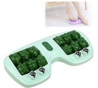 Portable Dual Foot Massage Roller,2025 New Foot Roller Massager Plantar Fasciitis, Foots massage roller, Portable Reflexology Tool for Home & Office, Say Goodbye to Tired Feet (Green)