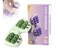 Portable Dual Foot Massage Roller, 2025 New Foot Roller Massager Plantar Fasciitis, Plantar Fasciitis Rollers Improved Circulation, Pressure Point Massage Roller for Home & Office(Green)