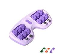 Portable Dual Foot Massage Roller,2025 New Portable Dual Foot Massage Roller,Portables Reflexology Tool for Home and Office Use (Purple)