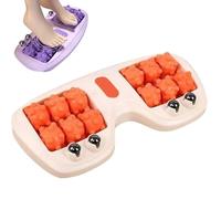 Portable Dual Foot Massage Roller,3-in-1 Foot Massager for Plantar Fasciitis,dual Feet Massager Roller, Feet Massagers for Pain and Circulation, Deep Tissue Muscle Massage for Home-Orange
