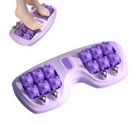 Portable Dual Foot Massage Roller,Dual Foot Acupressure Therapy for Pain Relief,Improved Circulation,Portable Reflexology Tool for Home and Office Use (purple)