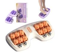 Portable Dual Foot Massage Roller, Foot Roller for Plantar Fasciitis, Dual Foots Acupressure Tools Deep Massage, Foots massager for Home and Office Use (Orange)