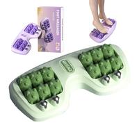 Portable Dual Foot Massage Roller, Foot Roller for Plantar Fasciitis, Dual Foots Acupressure Tools Deep Massage, Foots massager for Home and Office Use (Green)