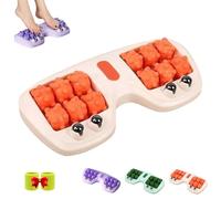 Portable Dual Foot Massage Roller, Foot Roller Massager Plantar, for Home Office Use (Orange)