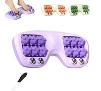 Portable Dual Foot Massage Roller, New Dual Foot Massage Roller, 3-In-1 Acupressure Massager, Deep Tissue Pressure Relief And Improved Circulation, Suitable For Home Office (purple)