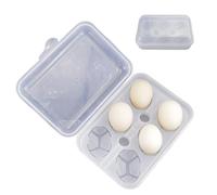 Portable Eggs Container, 6 Grid Storage Containers, Egg Storages Box, Portable Shock Absorbing Holder for Kitchen, Outdoor, Camping, Picnic, Hiking, Travel, Cooking, Food Storing, 20x14x6.6cm