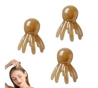 Portable Eight-Prong Head Massage Comb, Natural Hair Scalp Massager Comb, Handheld No Static Head Massage Tool, Multi-Functional Head Massage Tools for Women and Men (3 Pcs)