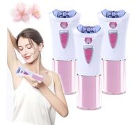 Portable Electric Epilator With Led Light,Wireless Facial Epilator For Women,Hair Remover For Face,Lady Shaver,Hair Removal Device For All Skin,Smooth Glide Epilators For All Body Parts (3 pieces)