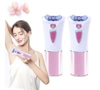 Portable Electric Epilator With Led Light,Wireless Facial Epilator For Women,Hair Remover For Face,Lady Shaver,Hair Removal Device For All Skin,Smooth Glide Epilators For All Body Parts (2 pieces)