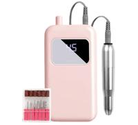 Portable Electric Nail File, 45 Speed Nail Gel 5 cm, with Remover Manicure System, Lightweight Quality Design Unit, Easy Control Gear, Versatile Nails Trimming Tool, for Beginners and Pro Uses