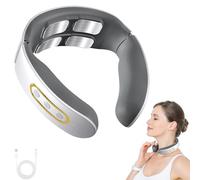 Portable Electric Neck Massager with Heat,Neck Massager for Pain Relief Deep Tissue,6 Vibration Modes & 9 Intensity Levels,Promote Muscle Relaxation,Relaxation Gifts for Women Men Dad Mom