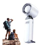 Portable Fan, 100-Speed Rechargeable Bladeless Desk Blower, Quiet Cooling Gadget For Hot Weather, Ideal For Outdoor Camping, Beach, Gym, Dorm, Bedroom, Home Desk, Compact Size