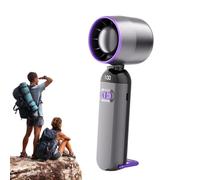 Portable Fan, 100-Speed Rechargeable Bladeless Desk Blower, Quiet Cooling Gadget For Hot Weather, Ideal For Outdoor Camping, Beach, Gym, Dorm, Bedroom, Home Desk, Compact Size