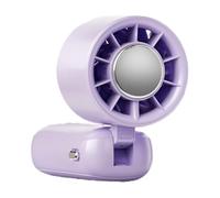 Portable Fan, Foldable Cooler, Quiet USB Rechargeable, Led Display, Travel Companion for Outdoor, Tent, Garden, Gym, School, Travelling, Camping, Daily Uses, Black, Beige, Pink, Purple