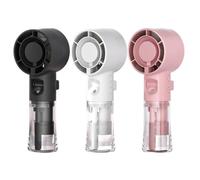 Portable Fan With Mist - Usb Rechargeable Powerful Handheld Cooler