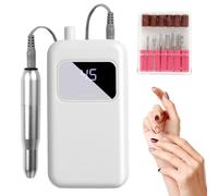 Portable Filing Machine Kit, Professional Nail Drill, Electric Tool with Adjustable Speed, High Precision Manicure Pedicure Device, Nail Kit with Compact Style, Grooming Tool for Travel Use