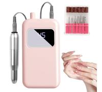 Portable Filing Machine Kit, Professional Nail Drill, Electric Tool with Adjustable Speed, High Precision Manicure Pedicure Device, Nail Kit with Compact Style, Grooming Tool for Travel Use