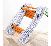Portable Fire Escape Ladder, 15M Safety Emergency Ladder with Anti-Slip Rungs, Flame Resistant Rope Hooks, Quick Deployment for Home, Apartment, And Office Escape (40M/131.2FT)