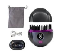 Portable Flat Hair Iron Tool - 3 Heat SettingsTiny Rechargeable Flat Iron, Cordless Straightener Comb | Mini Hair Straightener Comb Or Curly Bangs Edge Styling Women Girls Daily Routine Office Home