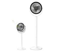 Portable Floor Fan 3600mAh Battery 5-Speed Quiet Oscillating Pedestal Fan