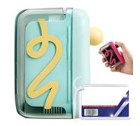 Portable Floss Pick Dispenser with One-Touch Eject, Travel Floss Picks Case with 50 floss, Compact Unit Holding 15-16 Refillable Flossers for Travel and Home Using (Green)