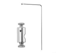 Portable Fly Tying Vise Compact For Travel Use(Line Winder Bracket) | per heavy-duty base, anti-slip pitch rack, stable platform, silver finish, secure mounting