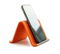 Portable Foldable Silicone Phone Holder Stand, Silicone Adjustable Angle Phone Stand for Desk Flexible Cell Bendable Freely with Pattern for All Smartphones Travel, Work, and Home Use