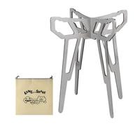 Portable Folding BBQ Grill Stand - Cook Anywhere | Stainless Steel Detachable Stove Base For Camping | For Outdoor Picnics Tailgating, Easy Setup Rust-Resistant Compact Foldable