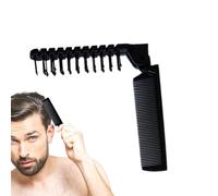 Portable Folding Comb, Double-Headed Massage Brush, Fine Tooth Styling Tool, 20cm, Anti-Static, Compact Design, Perfect for Travel, Outing, Date, Holiday