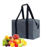 Portablê Folding Insulated Cooler Bag Outdoor Adventures | Large Capacity Aluminum Foil Thermal Tote With Secure Zipper | For Travel Lunch Camping Beach Picnics, Keeps Food Fresh Hot Or