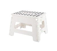Portable Folding Step Stool For Outdoor Fishing, Lightweight Stool(White)