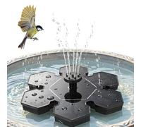 Portable Fountain Pump, Automatic Solar Water Feature, Sprinkling with Multi-Spray Feature, Circulating Equipment, Round Sprinkler with Modern Style, Hummingbird Bath Tool for Garden Outside