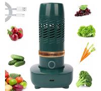 Portable Fruit and Vegetable Washing Machine,Fruit and Vegetable Purifier Cleaner Washing Machine,Ultrasonic Fruit Vegetable Cleaner,IPX7 Waterproof Wireless Food Purifier for Fruits Vegetables，Green
