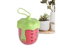 Portable Fruit Cup With Strainer 600ml Leak-proof Box With Removable