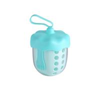 Portable Fruit Cup With Strainer | Leak-Proof Box With Removable Colander | 600ml Refrigerator Fruits Container For Strawberry Watermelon