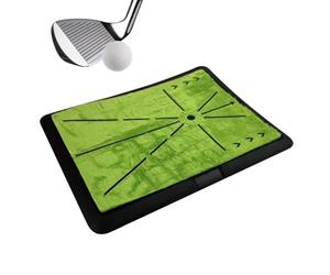 Portable Golf Training Aid, Swing Path Feedback Mat, 11.8in Functional with Non-Slip Feature, Material Hitting Tool, Reliable with Practical Design, Indoor Tool for Golfers and Training Grounds