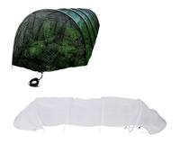 Portable Greenhouse Tunnel Row Cover 3 Meters Quick Release Protective Versatile Garden Tunnel Shade Net Cover for Vegetable Fruits Flowers Crops (Non Woven Fabric Steel Frost Resistant Style)