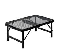Portable Grill Table Portable Metal Mesh Adjustable Height And Ca Furniture
