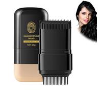 Portable Hair Colouring Brush 2 In 1 Hair Colouring Brush With Comb - Waterproof Antiperspirant Hair Colouring Stick For Men And Women - Hair Touch Up Brush, Portable Applicator.20g (Black)