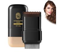 Portable Hair Colouring Brush 2 In 1 Hair Colouring Brush With Comb - Waterproof Antiperspirant Hair Colouring Stick For Men And Women - Hair Touch Up Brush, Portable Applicator.20g (Dark Gray)