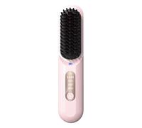 Portable Hair Straightener, Cordless Straightening Brush, Adjustable Temperature Control, Travel-Friendly, USB Rechargeable Brush, Ideal for -the-Go Styling, 7.87x1.77x1.38 in