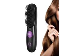 Portable Hair Straightener, Portable Cordless USB Rechargeable Styling Tool, Ceramic Hairdressing Comb for Travel, Blowout, Holiday, Salon, Home, Wedding, Bridal, Spa, Summer, Daily Hair Styling