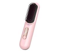 Portable Hair Straightener, USB Rechargeable Brush, Cordless Hair Straightening Brush, Travel Hair Straightener Brush 20x4.5x3.5cm/7.87x1.77x1.38 Inches Hair Straightening Brush Men For Travel