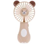Portable Handheld Fan Cute Cartoon Pattern Battery Powered (Little Bear)