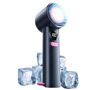Portable Handheld Fan, Digital Display Quiet Rechargeable 100 Speeds,USB