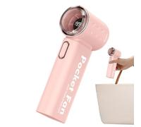 Portable Handheld Fan - Digital Display Rechargeable High Speed | Cooling Device Compact Personal Blower Adjustable Airflow for Commuting, Beach, Travel, Picnic, Festival or Outdoor Use